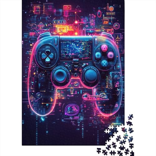 Gamer Puzzle 1000 Teile Schwer Puzzle Spielzeug Pädagogisches Spiel Impossible Herausforderungsspielzeug Für Erwachsene Und Kinder in Bewährter 1000pcs (75x50cm) von DHBANEIOK