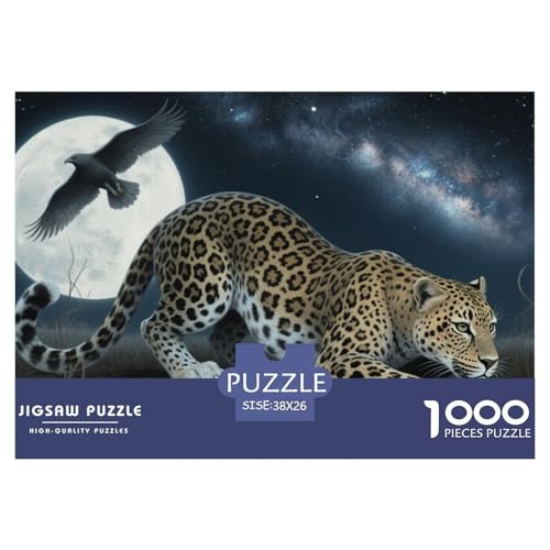 Gepard Puzzle 1000 Teile Schwer Puzzle Spielzeug Lernspiel Impossible Herausforderung Spielzeug Für Erwachsene Kinder 38x26cm/1000pcs von DHBANEIOK