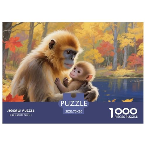 Goldener AFFE Puzzle 1000-teilige Schwer Puzzle Spielzeug Pädagogisches Spiel Impossible Herausforderung Spielzeug Für Erwachsene Und Kinder Ab 12 Jahren 70x50cm/1000pcs Goldener AFFE Puzzle 1000-teilige Schwer Puzzle Spielzeug Pädagogisches Spiel Impossible Herausforderung Spielzeug Für Erwachsene Und Kinder Ab 12 Jahren 70x50cm/1000pcs von DHBANEIOK