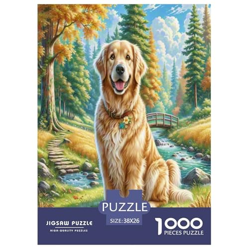 Goldener Retriever Puzzles 1000 Teile Schwer Puzzle Spielzeug Pädagogisches Spiel Impossible Herausforderungsspielzeug Für Erwachsene Und Kinder Ab 12 Jahren 38x26cm/1000pcs Goldener Retriever Puzzles 1000 Teile Schwer Puzzle Spielzeug Pädagogisches Spiel Impossible Herausforderungsspielzeug Für Erwachsene Und Kinder Ab 12 Jahren 38x26cm/1000pcs von DHBANEIOK