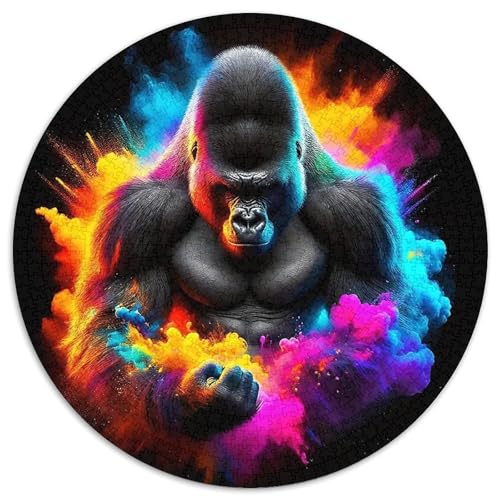 Gorilla Puzzle 1000 Teile Schwer Puzzle Spielzeug Pädagogisches Spiel Impossible Herausforderungsspielzeug Für Erwachsene Kinder 1000pcs (67.5x67.5cm) von DHBANEIOK