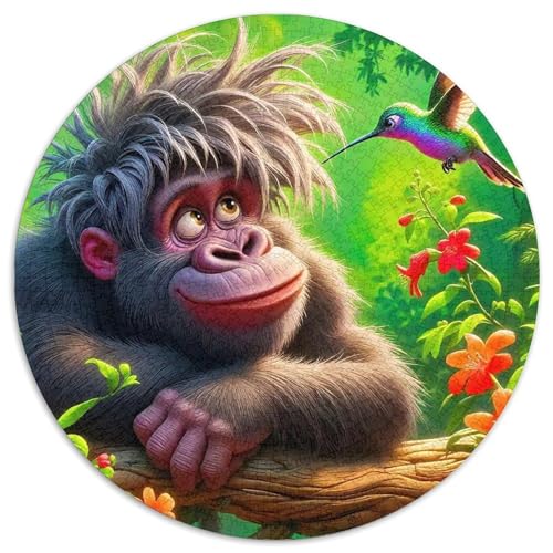 Gorilla Puzzles 1000-teilige Schwer Puzzle Spielzeug Lernspiel Impossible Herausforderungsspielzeug Für Erwachsene Kinder 1000pcs (67.5x67.5cm) von DHBANEIOK