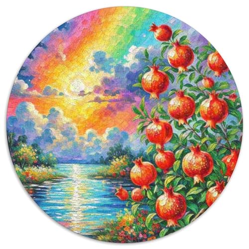 Granatapfelblüte Puzzle 1000 Teile Schwer Puzzle Spielzeug Pädagogisches Spiel Impossible Herausforderungsspielzeug Für Erwachsene Und Kinder in Bewährter 1000pcs (67.5x67.5cm) von DHBANEIOK