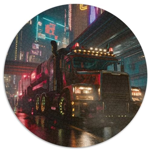 Großer LKW Puzzle 1000 Teile Schwer Puzzle Spielzeug Pädagogisches Spiel Impossible Herausforderungsspielzeug Für Erwachsene Und Kinder Ab 14 Jahren 1000pcs (67.5x67.5cm) von DHBANEIOK