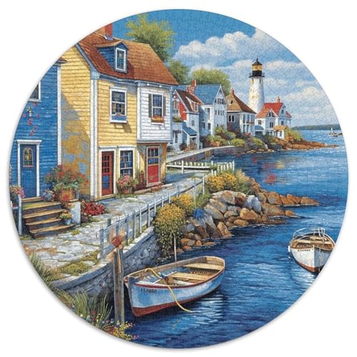 Hafen Puzzle 1000 Teile Schwer Puzzle Spielzeug Lernspiel Impossible Herausforderung Spielzeug Für Erwachsene Und Kinder Ab 12 Jahren 1000pcs (67.5x67.5cm) von DHBANEIOK