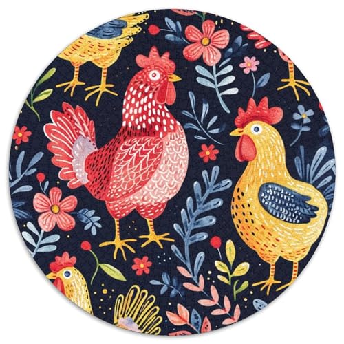 Hahn Puzzles 1000-teilige Schwer Puzzle Spielzeug Lernspiel Impossible Herausforderungsspielzeug Für Erwachsene Kinder 1000pcs (67.5x67.5cm) von DHBANEIOK