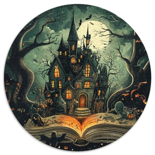 Halloween Ancient Schloss Puzzle 1000-teilige Schwer Puzzle Spielzeug Lernspiel Impossible Herausforderungsspielzeug Für Erwachsene Und Kinder Ab 12 Jahren 1000pcs (67.5x67.5cm) von DHBANEIOK