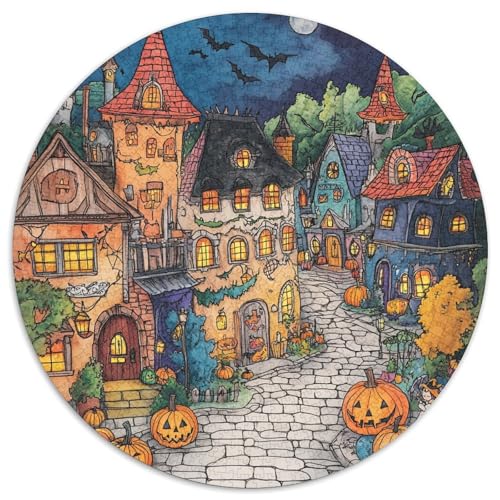 Halloween Ancient Schloss Puzzle 1000-teilige Schwer Puzzle Spielzeug Pädagogisches Spiel Impossible Herausforderung Spielzeug Für Erwachsene Und Kinder Ab 12 Jahren 1000pcs (67.5x67.5cm) von DHBANEIOK
