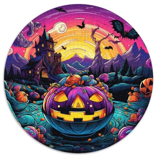 Halloween Kürbis Puzzle 1000-teilige Schwer Puzzle Spielzeug Lernspiel Impossible Herausforderung Spielzeug Für Erwachsene Und Kinder in Bewährter 1000pcs (67.5x67.5cm) von DHBANEIOK