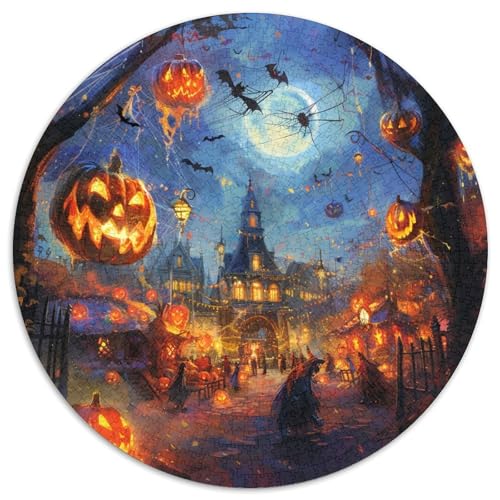 Halloween Kürbis Puzzle 1000-teilige Schwer Puzzle Spielzeug Pädagogisches Spiel Impossible Herausforderungsspielzeug Für Erwachsene Und Kinder Ab 12 Jahren 1000pcs (67.5x67.5cm) von DHBANEIOK