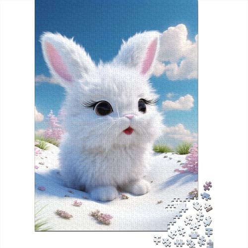 Hase Puzzle 1000-teilige Schwer Puzzle Spielzeug Pädagogisches Spiel Impossible Herausforderungsspielzeug Für Erwachsene Und Kinder in Bewährter 1000pcs (75x50cm) von DHBANEIOK