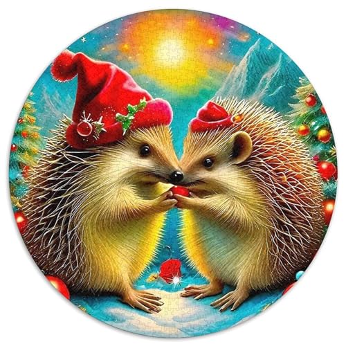 Hedgehog Puzzle 1000 Teile Schwer Puzzle Spielzeug Pädagogisches Spiel Impossible Herausforderungsspielzeug Für Erwachsene Kinder 1000pcs (67.5x67.5cm) von DHBANEIOK