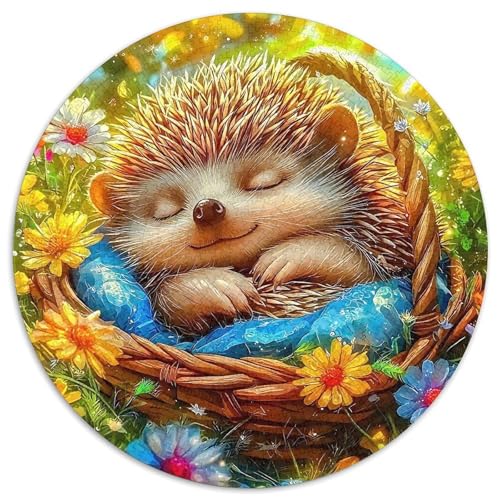 Hedgehog Puzzle 1000 Teile Schwer Puzzle Spielzeug Pädagogisches Spiel Impossible Herausforderungsspielzeug Für Erwachsene Kinder 1000pcs (67.5x67.5cm) von DHBANEIOK