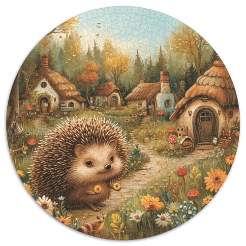 Hedgehog Puzzle 1000-teilige Schwer Puzzle Spielzeug Lernspiel Impossible Herausforderung Spielzeug Für Erwachsene Kinder 1000pcs (67.5x67.5cm) von DHBANEIOK