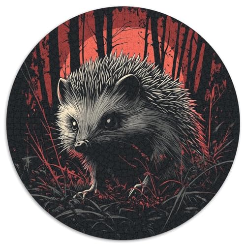 Hedgehog Puzzles 1000 Teile Schwer Puzzle Spielzeug Lernspiel Impossible Herausforderung Spielzeug Für Erwachsene Kinder 1000pcs (67.5x67.5cm) von DHBANEIOK