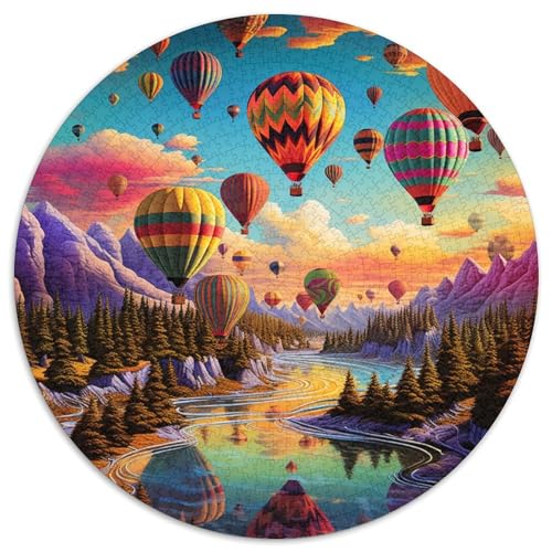 Heißluftballon Puzzle 1000 Teile Schwer Puzzle Spielzeug Lernspiel Impossible Herausforderung Spielzeug Für Erwachsene Kinder 1000pcs (67.5x67.5cm) von DHBANEIOK