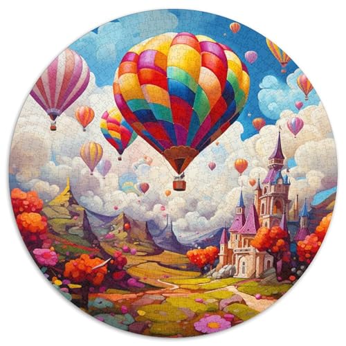 Heißluftballon Puzzle 1000 Teile Schwer Puzzle Spielzeug Pädagogisches Spiel Impossible Herausforderungsspielzeug Für Erwachsene Kinder 1000pcs (67.5x67.5cm) von DHBANEIOK