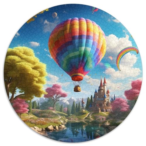 Heißluftballon Puzzle 1000-teilige Schwer Puzzle Spielzeug Lernspiel Impossible Herausforderungsspielzeug Für Erwachsene Und Kinder Ab 12 Jahren 1000pcs (67.5x67.5cm) von DHBANEIOK