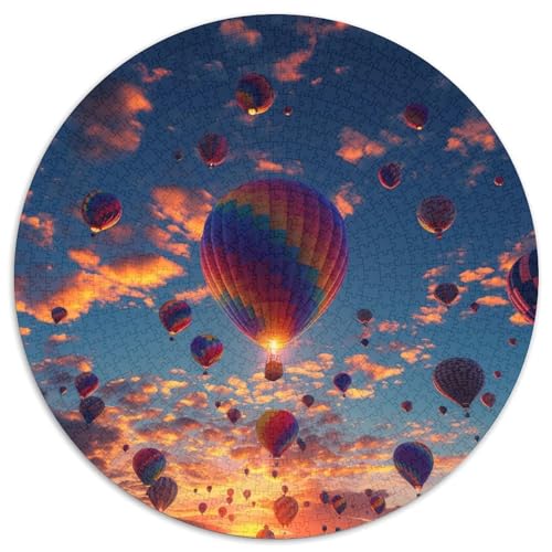 Heißluftballon Puzzle 1000-teilige Schwer Puzzle Spielzeug Lernspiel Impossible Herausforderungsspielzeug Für Erwachsene Und Kinder Ab 14 Jahren 1000pcs (67.5x67.5cm) von DHBANEIOK
