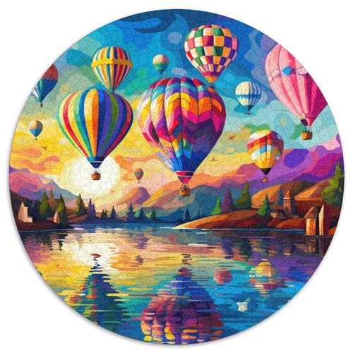 Heißluftballon Puzzle 1000-teilige Schwer Puzzle Spielzeug Pädagogisches Spiel Impossible Herausforderung Spielzeug Für Erwachsene Und Kinder in Bewährter 1000pcs (67.5x67.5cm) von DHBANEIOK