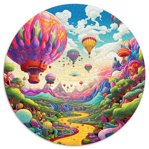 Heißluftballon Puzzles 1000 Teile Schwer Puzzle Spielzeug Lernspiel Impossible Herausforderungsspielzeug Für Erwachsene Kinder 1000pcs (67.5x67.5cm) von DHBANEIOK