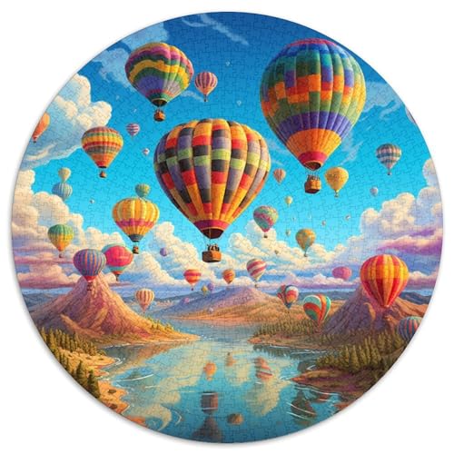 Heißluftballon Puzzles 1000 Teile Schwer Puzzle Spielzeug Lernspiel Impossible Herausforderungsspielzeug Für Erwachsene Und Kinder Ab 14 Jahren 1000pcs (67.5x67.5cm) von DHBANEIOK