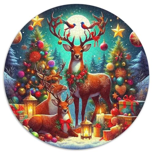 Hirsch Puzzles 1000 Teile Schwer Puzzle Spielzeug Pädagogisches Spiel Impossible Herausforderung Spielzeug Für Erwachsene Kinder 1000pcs (67.5x67.5cm) von DHBANEIOK