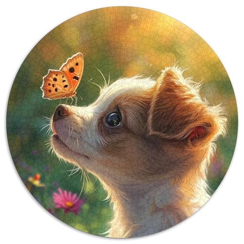 Hund Puzzles 1000 Teile Schwer Puzzle Spielzeug Lernspiel Impossible Herausforderung Spielzeug Für Erwachsene Kinder 1000pcs (67.5x67.5cm) von DHBANEIOK