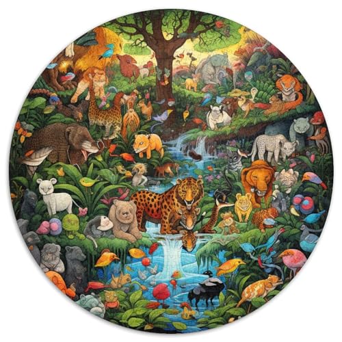 Jungle Tieres Puzzle 1000 Teile Schwer Puzzle Spielzeug Pädagogisches Spiel Impossible Herausforderung Spielzeug Für Erwachsene Und Kinder in Bewährter 1000pcs (67.5x67.5cm) von DHBANEIOK