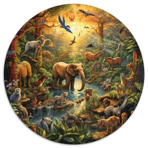 Jungle Tieres Puzzle 1000 Teile Schwer Puzzle Spielzeug Pädagogisches Spiel Impossible Herausforderungsspielzeug Für Erwachsene Und Kinder Ab 14 Jahren 1000pcs (67.5x67.5cm) von DHBANEIOK