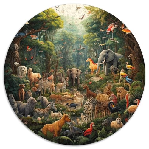 Jungle Tieres Puzzle 1000-teilige Schwer Puzzle Spielzeug Pädagogisches Spiel Impossible Herausforderung Spielzeug Für Erwachsene Und Kinder in Bewährter 1000pcs (67.5x67.5cm) von DHBANEIOK