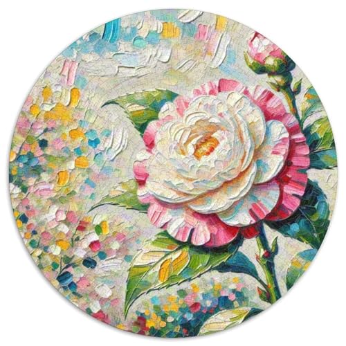 Kamellien Puzzle 1000-teilige Schwer Puzzle Spielzeug Lernspiel Impossible Herausforderungsspielzeug Für Erwachsene Und Kinder Ab 14 Jahren 1000pcs (67.5x67.5cm) von DHBANEIOK