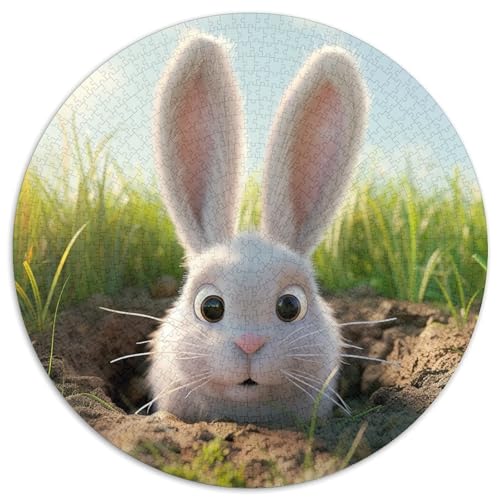 Kaninchen Puzzles 1000 Teile Schwer Puzzle Spielzeug Lernspiel Impossible Herausforderung Spielzeug Für Erwachsene Kinder 1000pcs (67.5x67.5cm) von DHBANEIOK