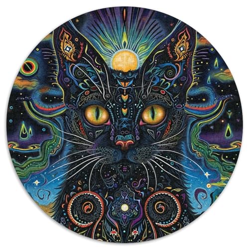 Katze Puzzle 1000 Teile Schwer Puzzle Spielzeug Lernspiel Impossible Herausforderungsspielzeug Für Erwachsene Und Kinder Ab 12 Jahren 1000pcs (67.5x67.5cm) von DHBANEIOK