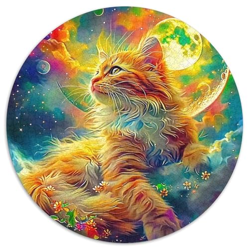Katze Puzzle 1000 Teile Schwer Puzzle Spielzeug Pädagogisches Spiel Impossible Herausforderungsspielzeug Für Erwachsene Kinder 1000pcs (67.5x67.5cm) von DHBANEIOK