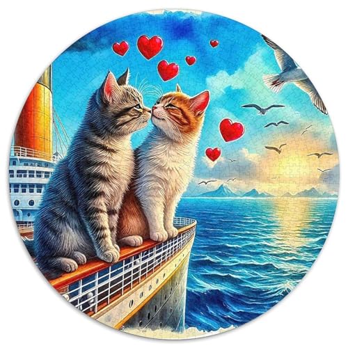 Katze Puzzle 1000-teilige Schwer Puzzle Spielzeug Lernspiel Impossible Herausforderung Spielzeug Für Erwachsene Kinder 1000pcs (67.5x67.5cm) von DHBANEIOK