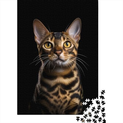 Katze Puzzle 1000-teilige Schwer Puzzle Spielzeug Lernspiel Impossible Herausforderung Spielzeug Für Erwachsene Kinder 1000pcs (75x50cm) von DHBANEIOK
