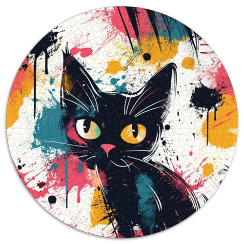 Katze Puzzle 1000-teilige Schwer Puzzle Spielzeug Lernspiel Impossible Herausforderung Spielzeug Für Erwachsene Und Kinder in Bewährter 1000pcs (67.5x67.5cm) von DHBANEIOK