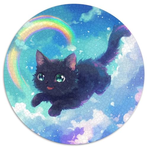 Katze Puzzle 1000-teilige Schwer Puzzle Spielzeug Lernspiel Impossible Herausforderungsspielzeug Für Erwachsene Und Kinder Ab 12 Jahren 1000pcs (67.5x67.5cm) von DHBANEIOK