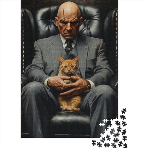 Katze Puzzle 1000-teilige Schwer Puzzle Spielzeug Pädagogisches Spiel Impossible Herausforderungsspielzeug Für Erwachsene Kinder 1000pcs (75x50cm) von DHBANEIOK