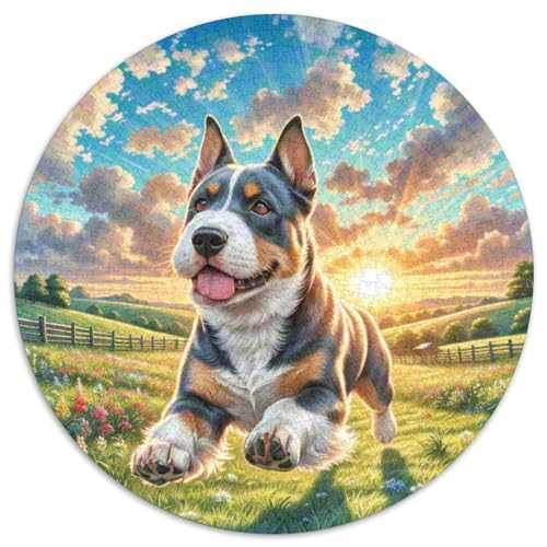 Kerry Blauer Terrier Puzzles 1000 Teile Schwer Puzzle Spielzeug Pädagogisches Spiel Impossible Herausforderungsspielzeug Für Erwachsene Und Kinder in Bewährter 1000pcs (67.5x67.5cm) von DHBANEIOK