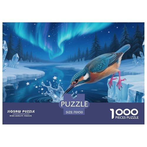 Königfischer Puzzles 1000 Teile Schwer Puzzle Spielzeug Pädagogisches Spiel Impossible Herausforderungsspielzeug Für Erwachsene Kinder 70x50cm/1000pcs von DHBANEIOK