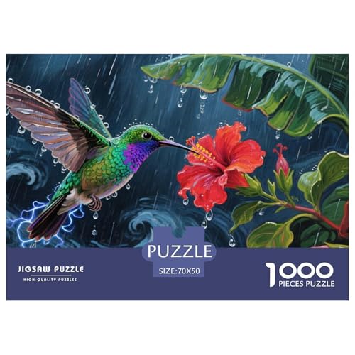 Kolibri Puzzles 1000 Teile Schwer Puzzle Spielzeug Lernspiel Impossible Herausforderung Spielzeug Für Erwachsene Kinder 70x50cm/1000pcs von DHBANEIOK