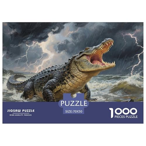 Krokodil Puzzle 1000 Teile Schwer Puzzle Spielzeug Lernspiel Impossible Herausforderungsspielzeug Für Erwachsene Und Kinder Ab 14 Jahren 70x50cm/1000pcs Krokodil Puzzle 1000 Teile Schwer Puzzle Spielzeug Lernspiel Impossible Herausforderungsspielzeug Für Erwachsene Und Kinder Ab 14 Jahren 70x50cm/1000pcs von DHBANEIOK