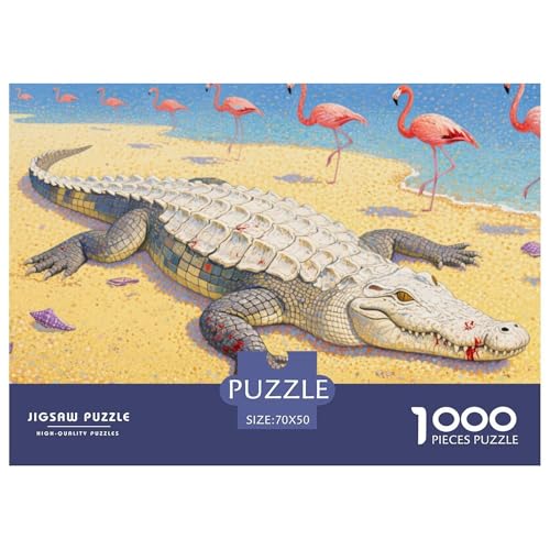 Krokodil Puzzle 1000-teilige Schwer Puzzle Spielzeug Pädagogisches Spiel Impossible Herausforderungsspielzeug Für Erwachsene Und Kinder Ab 12 Jahren 70x50cm/1000pcs Krokodil Puzzle 1000-teilige Schwer Puzzle Spielzeug Pädagogisches Spiel Impossible Herausforderungsspielzeug Für Erwachsene Und Kinder Ab 12 Jahren 70x50cm/1000pcs von DHBANEIOK