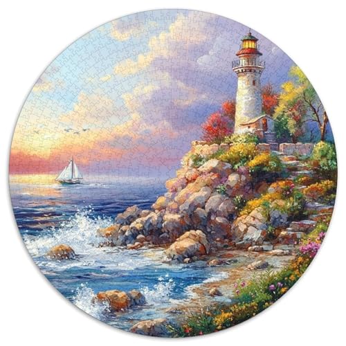 Küstenleuchtturm Puzzles 1000 Teile Schwer Puzzle Spielzeug Lernspiel Impossible Herausforderungsspielzeug Für Erwachsene Und Kinder Ab 14 Jahren 1000pcs (67.5x67.5cm) von DHBANEIOK