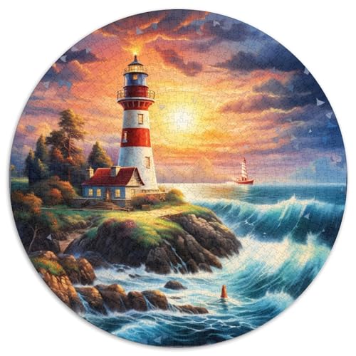 Küstenleuchtturms Puzzle 1000-teilige Schwer Puzzle Spielzeug Lernspiel Impossible Herausforderung Spielzeug Für Erwachsene Und Kinder in Bewährter 1000pcs (67.5x67.5cm) von DHBANEIOK