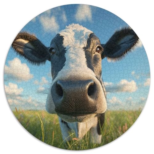 Kuh Puzzles 1000 Teile Schwer Puzzle Spielzeug Pädagogisches Spiel Impossible Herausforderungsspielzeug Für Erwachsene Kinder 1000pcs (67.5x67.5cm) von DHBANEIOK