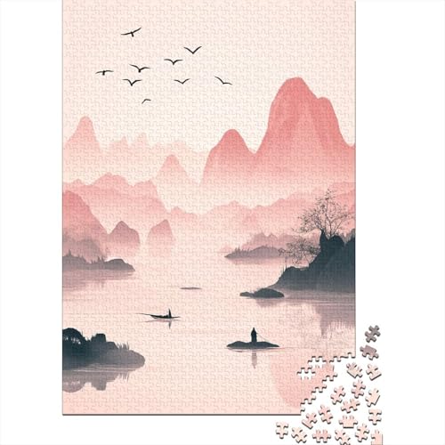 Landschaft Puzzles 1000 Teile Schwer Puzzle Spielzeug Pädagogisches Spiel Impossible Herausforderungsspielzeug Für Erwachsene Kinder 1000pcs (75x50cm) von DHBANEIOK