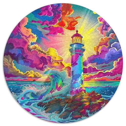 Leuchtturm Puzzle 1000 Teile Schwer Puzzle Spielzeug Lernspiel Impossible Herausforderung Spielzeug Für Erwachsene Und Kinder Ab 12 Jahren 1000pcs (67.5x67.5cm) von DHBANEIOK
